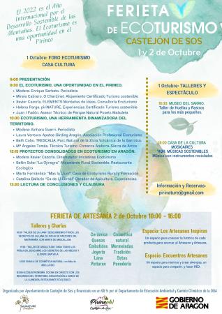 Imagen I FERIETA DE ECOTURISMO DE CASTEJÓN DE SOS - Días 1 y 2 octubre 2022