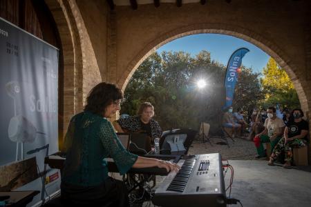Luis Delgado y Patricia Escudero en San Esteban de Litera- Fotografía de Juan Oriach DPH