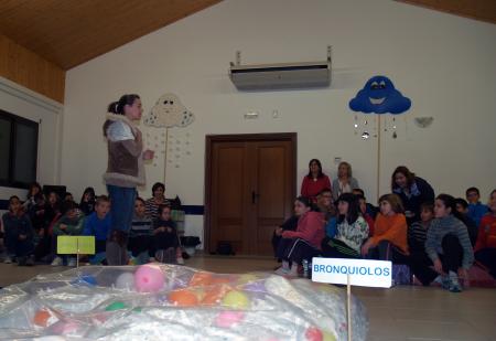 Imagen: La DPH enseña a los escolares cómo se respira y qué hacer para...