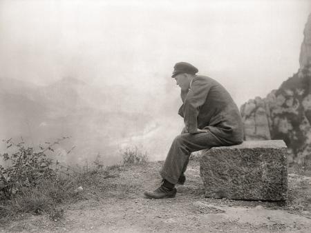 RODOLFO ALBASINI- Autorretrato. Montserrat. Ca. 1914