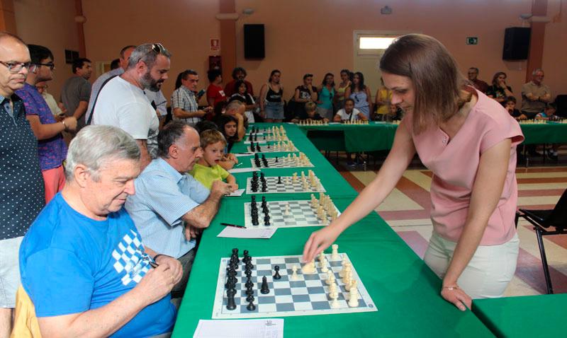 Imagen: Anna Muzychuk, en su visita al torneo monegrino.