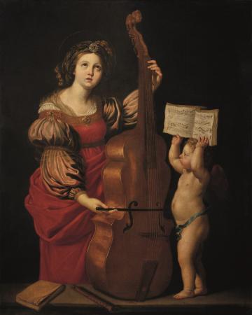 Santa Cecilia. Copia del siglo XVII de Domenichino. Foto Javier Broto
