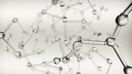 Esther Pizarro. Enjambre molecular (detalle). Vidrio de borosilicato