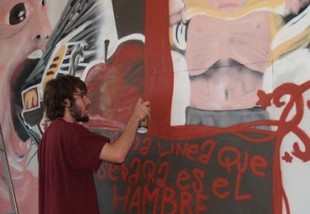 Un Graffiti en el Aula de Naturaleza plasma las diferencias entre...