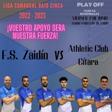 Imagen Liga Comarcal de Fútbol Sala "F.S Zaidín Vs. Athletic Club Cítara"