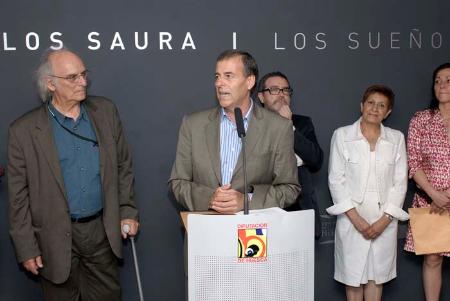 Antonio Cosculluela y Carlos Saura inauguran la exposición `Los sueños...