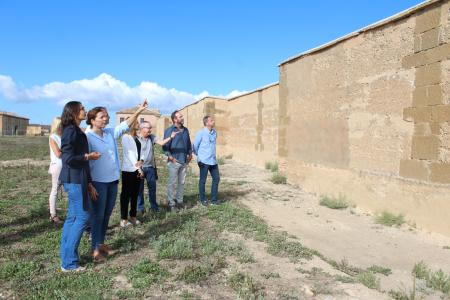 Imagen: Imagen de la visita a las obras de la muralla