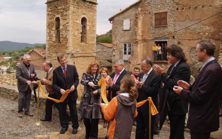 Cosculluela y Broto inauguran el nuevo espacio lúdico de Olvena