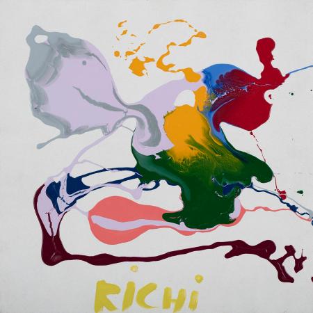 Ricardo Roldán. Sin título (n.º 252), 2021. Acrílico sobre lienzo. 53 × 53 cm. Fotografía Javier Broto Hernando