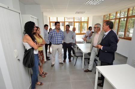 Imagen: El Centro de Emprendedores inaugurado hoy ofrece en Aínsa un lugar desde...