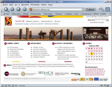 La Plataforma Web de la Diputación Provincial de Huesca amplia sus...