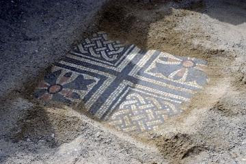 Ruinas arqueológicas de Villa Fortunatus en Fraga