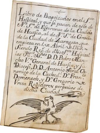 Libro de bautizados del Hospital de Nuestra Señora de la Esperanza. 5 de marzo de 1769-23 de agosto de 1798