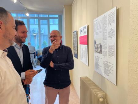 Imagen: Tomás Sancho, Isaac Claver y Vicente Lachén en la inauguración