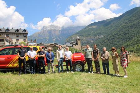 Imagen: Momento de la presentación de ECOFIRE en Torla con todos los municipios