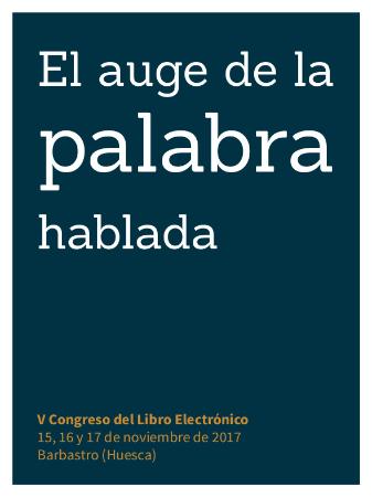 Ebook V Congreso del Libro electrónico "El auge de la palabra hablada"