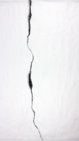 Sara Álvarez Sarrat. La grieta II, 2016. Videoproyección: animación. Sonido: Martí Guillem. Duración: 60’’