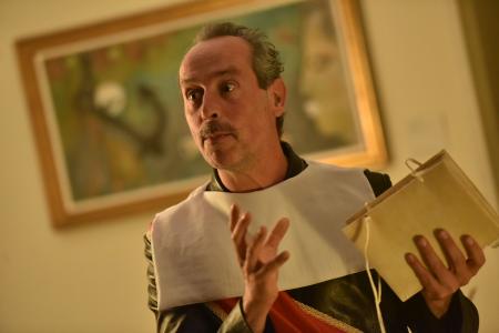 Ramón J Sender y Joaquín Costa en las visitas teatralizadas. Foto: Verónica Lacasa