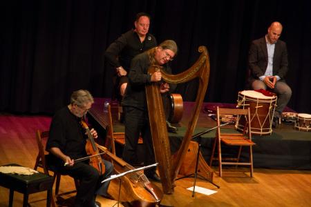 Imagen: Savall y Núñez en concierto.