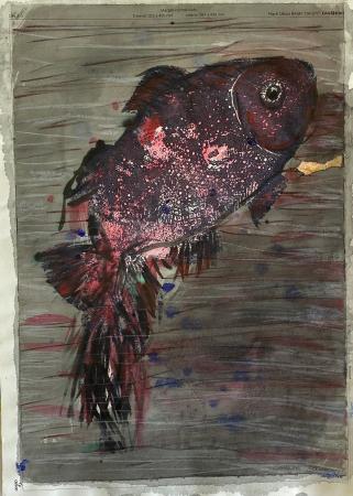 Sin título. Serie Casablanca, 2016. Mixta sobre papel. Colección Carrera Blecua