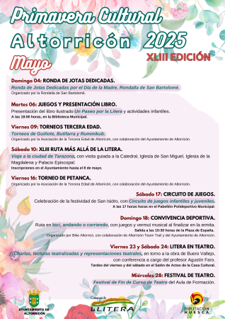 Imagen PRIMAVERA CULTURAL. MAYO 2025.