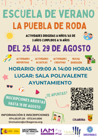 Escuela de Verano 2025 La Puebla de Roda