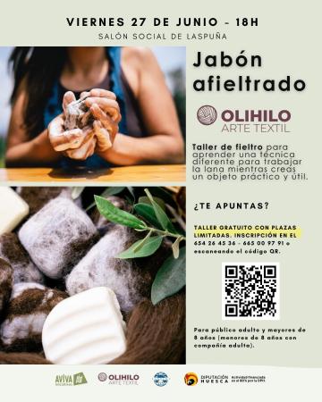 Imagen Taller de jabón afieltrado en Laspuña