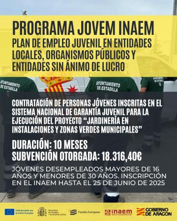 Imagen El Ayuntamiento de Estadilla accede al Programa JOVEM