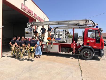 La DPH pone en marcha una nueva escuela de formación de bomberos en el antiguo parque de Almudévar