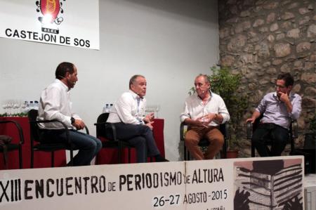 Imagen: El Presidente de la DPH partició en la tertulia de apertura del XII Encuentro de Periodismo de Altura.