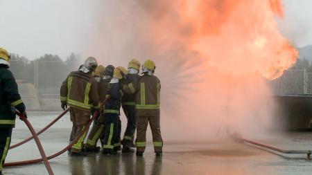 Imagen: Se cierra la formación básica para bomberos con la intervención en...