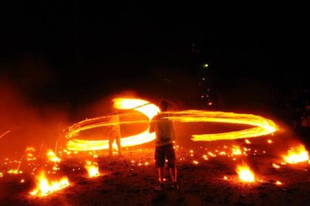 Imagen de las Fallas en Bonansa. Foto: J. Clariana.