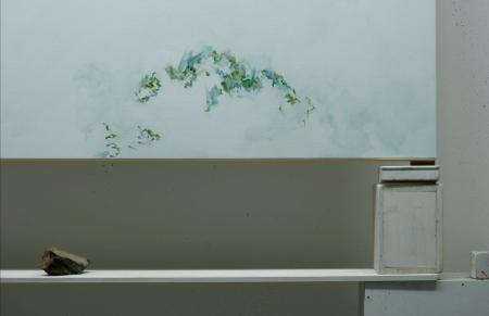 José Noguero. Piedra 1, 2025. Impresión “Glicée” con tintas de pigmentos minerales encapsulados en resina sobre papel Hahnemühle Photo Rag Bright White 310 g, montado sobre dibond. 77 x 120 cm