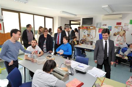 Durante la visita se han recorrido las instalaciones de Aspace.