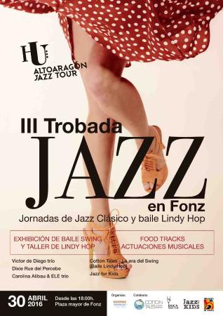 Cartel de la III Trobada de jazz de Fonz.