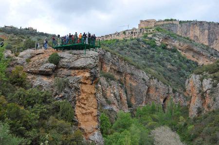 Mirador al final de la ruta de las pasarelas. P. OTÍN.