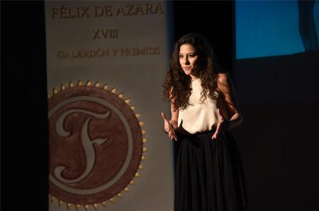 Foto de familia de todos los premiados de la gala de los XVIII Félix de Azara. Fotos: J. BLASCO.