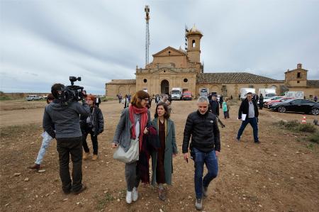 La actriz Bruna Cusí (en el centro) es una de las protagonistas. P. OTÍN.