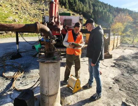 Las catas realizadas en el Balneario de Benasque por la Diputación y el ayuntamiento garantizan su uso como centro termal
