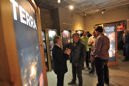 El Presidente, en su visita a la exposición.