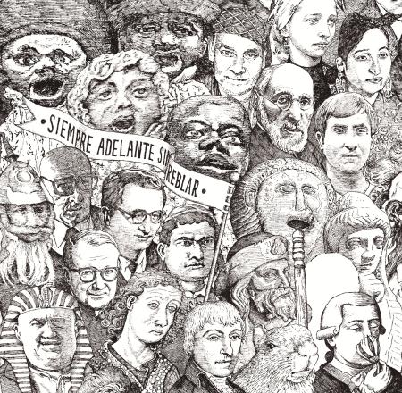 Desfile (2). Ilustración de Javier Sáez Castán