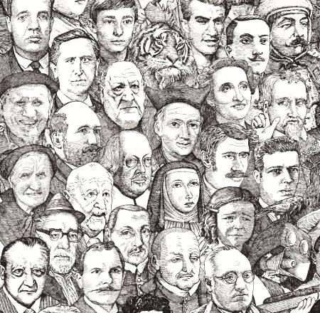 Desfile (4). Ilustración de Javier Sáez Castán