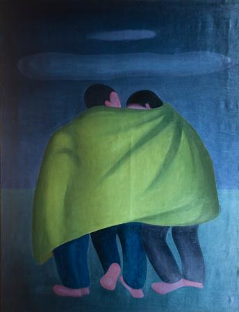 Protección, 2000. Óleo sobre lienzo, 116 x 89 cm