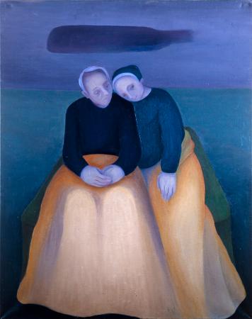 Composición,1973. Óleo sobre lienzo, 65 x 81 cm