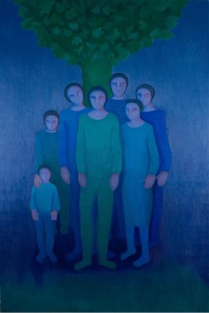 Generacional, 2000-13. Óleo sobre lienzo, 195 x 130cm