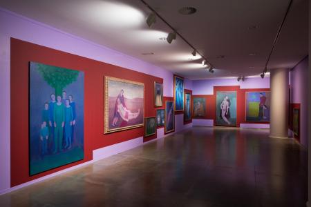 Piedad, 1989. Museo Diocesano de Jaca. Óleo sobre lienzo, 130 x 195 cm