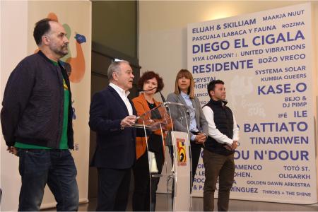 El Presidente de la Diputación de Huesca, durante la presentación
