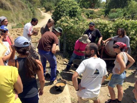 Taller de bóvedas en Ayerbe