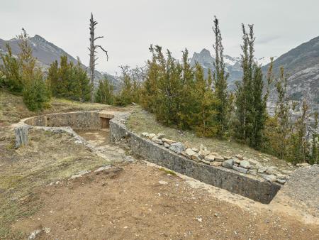 NR 108 Las Grampas, Obra 40, Ametralladora antiaérea 20 mm. Coord. 42.74725, -0.31135. Alt.1.437 m. 24/2/2025. © Iñaki Bergera