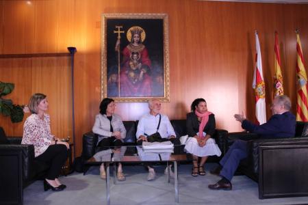Imagen: Representantes de la ONG Monegros con Nicaragua visita la DPH